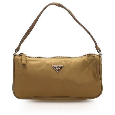 Prada Brown Tessuto Baguette Nylon Cloth ref.265467 